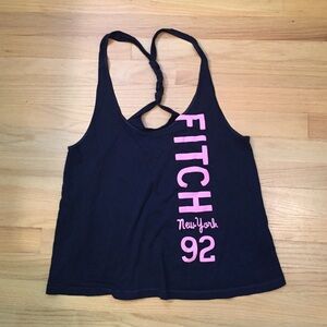 NWOT Abercrombie loose navy halter tank